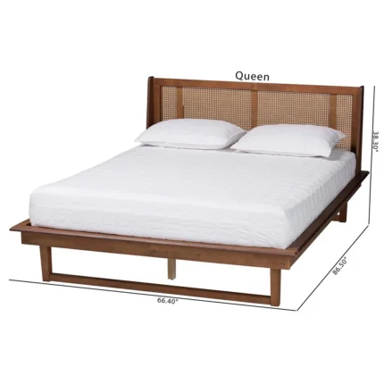 PRITI Mid-Century Modern Platform Bed