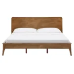 PRITI Mid-century Modern Wooden Platform Bed