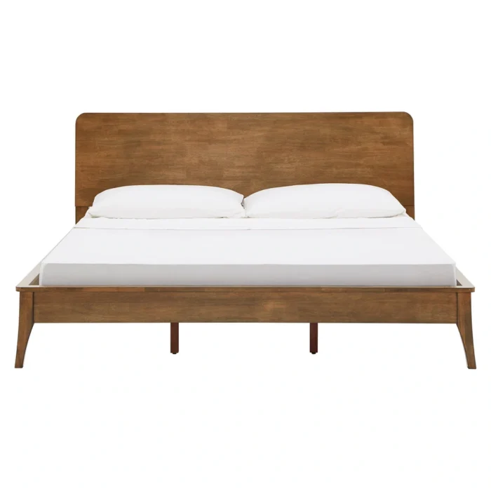 PRITI Mid-century Modern Wooden Platform Bed