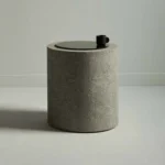 PRITI Concrete Cylinder | Round Side Table