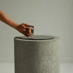 PRITI Concrete Cylinder | Round Side Table