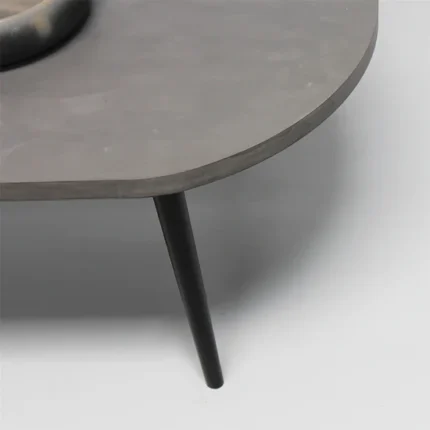 PRITI Curved Mono Coffee Table | Tea Table for Living Room