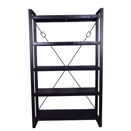 PRITI Wooden Bookcase 120 cm Black