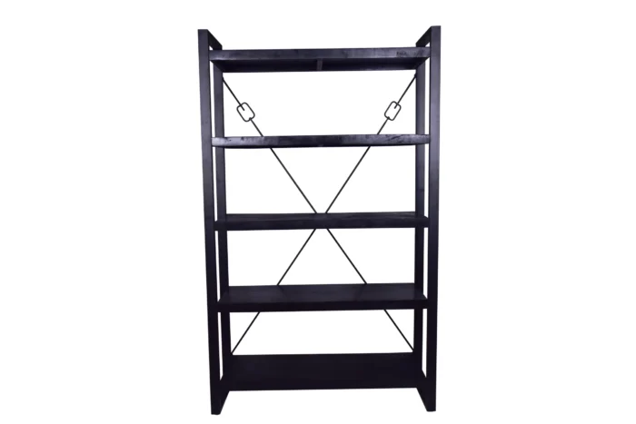 PRITI Wooden Bookcase 120 cm Black