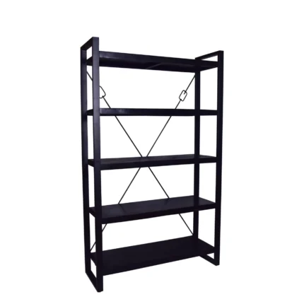 PRITI Wooden Bookcase 120 cm Black