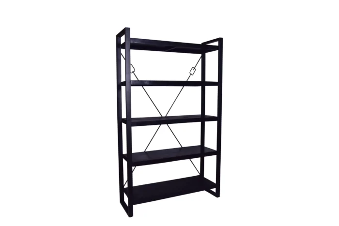 PRITI Wooden Bookcase 120 cm Black