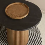 PRITI Fluted Coffee Table | Modern Coffee Table for Home & Office