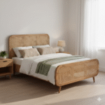 PRITI Rattan Wooden Bed