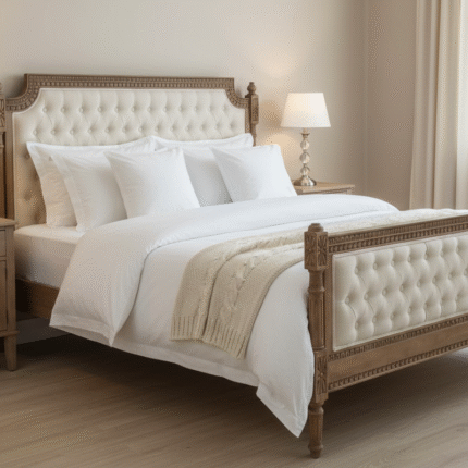 Carved Deep Button Bed – PRITI