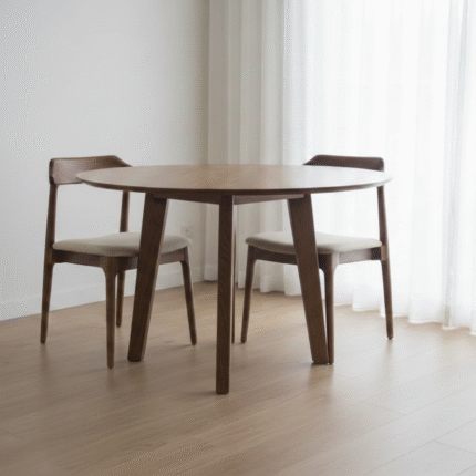 PRITI Round Dining Table (Solid Wood)