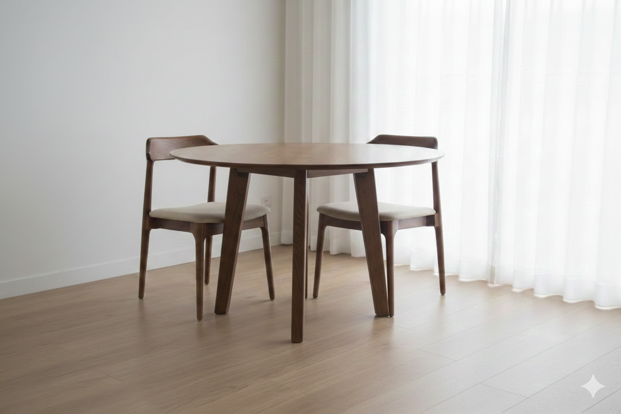 PRITI Round Dining Table (Solid Wood) PRITI Round Dining Table (Solid Wood)