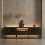 PRITI Wooden TV Cabinet 165 cm (Solid Wood) - Image 2
