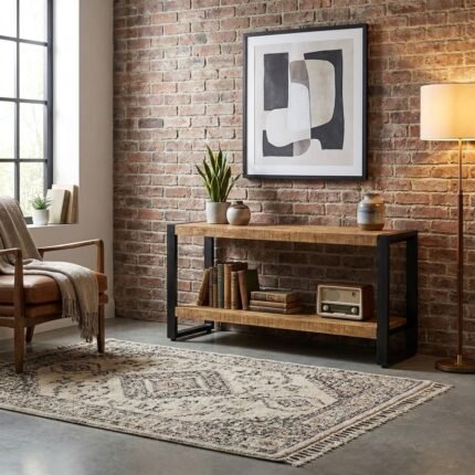 PRITI TV Cabinet 120 cm (Solid Wood )