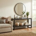 PRITI TV Cabinet 120 cm black (Solid Wood)