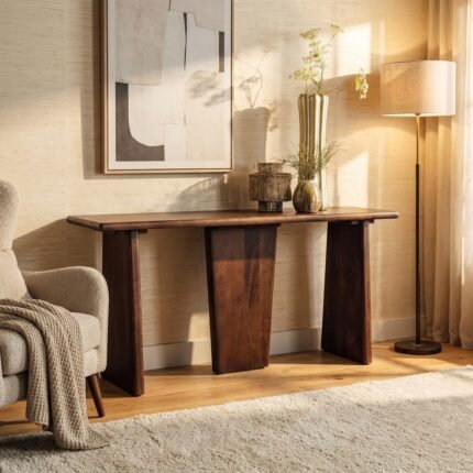 PRITI Wooden Wall Console Table