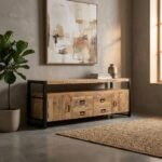 PRITI TV Cabinet 190 cm (Solid Wood) - Image 2