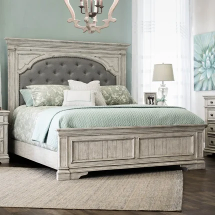 PRITI Upholstered Panel Bed