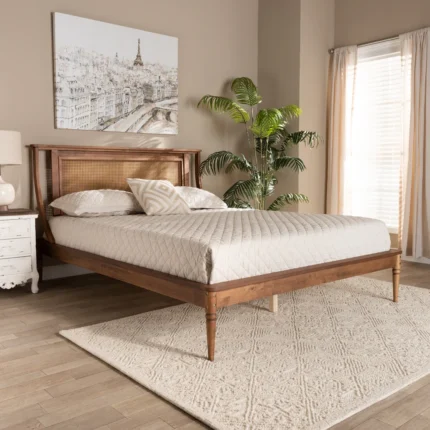 PRITI Rattan Platform Bed