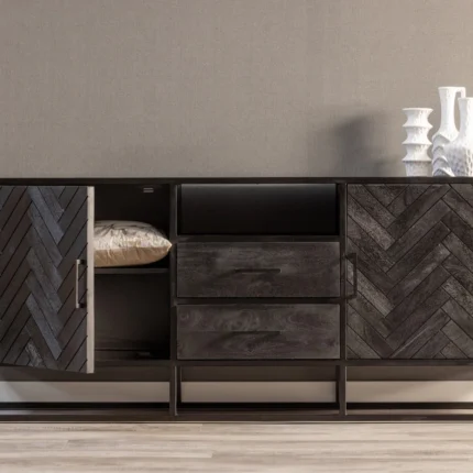 PRITI Dresser Sideboard 180 cm Black