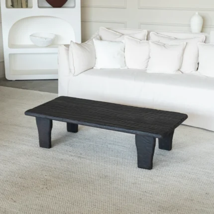 PRITI Black Wood Coffee Table