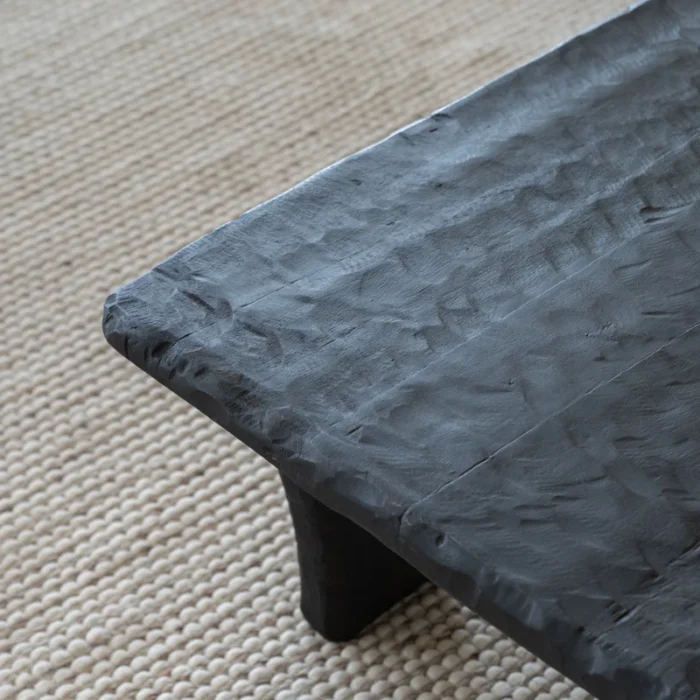 PRITI Black Wood Coffee Table