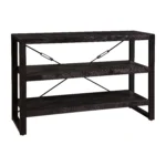 PRITI Wooden Bookcase 120 cm Black