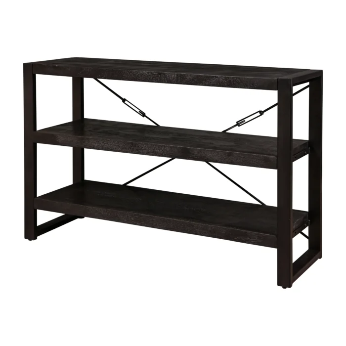 PRITI Wooden Bookcase 120 cm Black