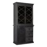 PRITI Sideboard 100 cm with Doors Black