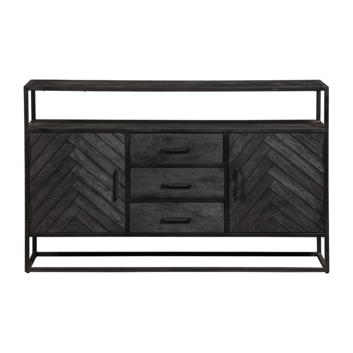 PRITI Dresser Sideboard 145 cm Black