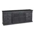 PRITI Dresser Sideboard 160 cm with Double Door Black