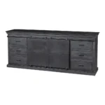 PRITI Dresser Sideboard 160 cm with Double Door Black