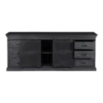 PRITI Dresser Sideboard 160 cm with Double Door Black