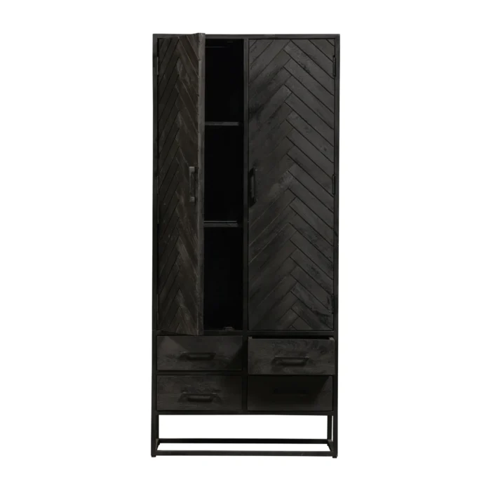 PRITI Cabinet 80 cm Black