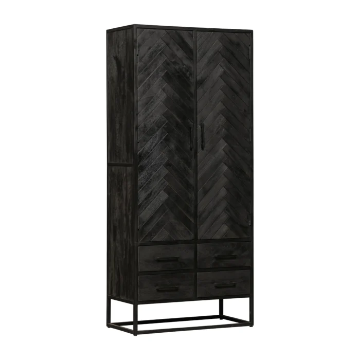 PRITI Cabinet 80 cm Black