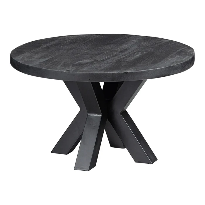 PRITI Coffee Table Round 70 cm Black