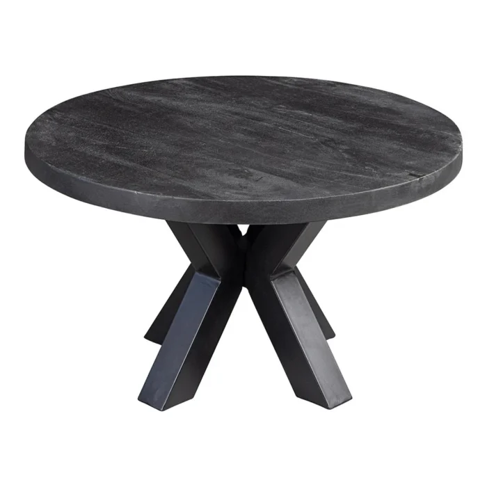 PRITI Coffee Table Round 70 cm Black