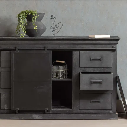 PRITI Dresser Sideboard 140 cm Black