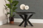 PRITI Coffee Table Round 70 cm Black