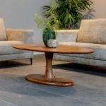 PRITI Oval Coffee Table (Solid Wood), Ovel Coffee Table (Solid Wood)