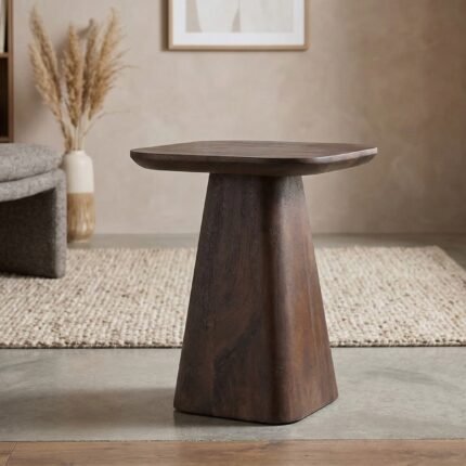 PRITI Side Table (Black Wood )