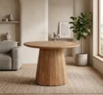 PRITI Side Table Light brown 60Øcm