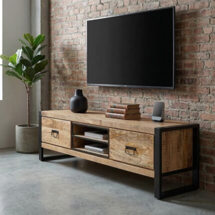 PRITI TV Cabinet 160 cm (Solid Wood)