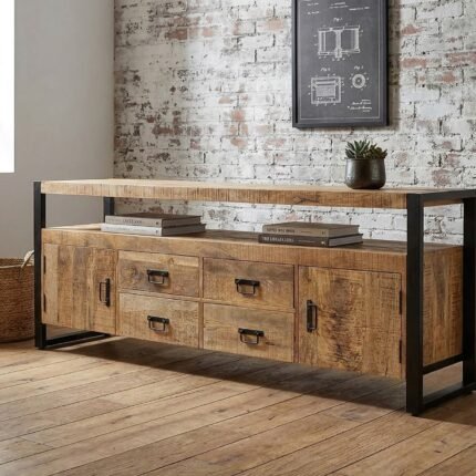 PRITI TV Cabinet 190 cm (Solid Wood)