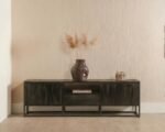 PRITI Wooden TV Cabinet 165 cm (Solid Wood)
