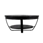 PRITI Coffee Table Round 65 cm Black