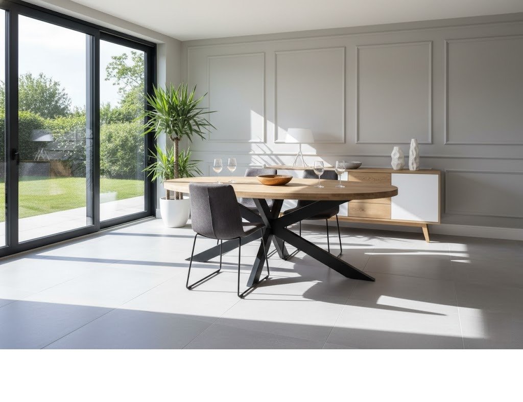 PRITI Oval Shape Dining Table (Solid Mango Wood) PRITI Oval Shape Dining Table (Solid Mango Wood)