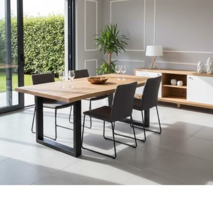 PRITI Rectangular Dining Table (Mango Solid Wood)