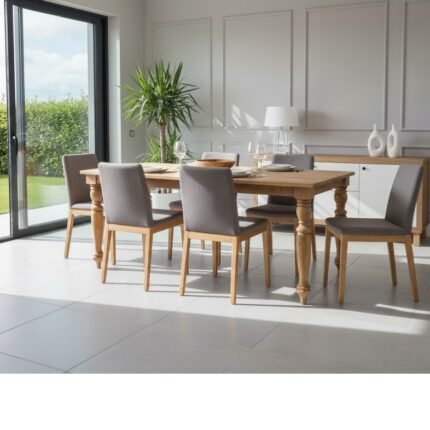 PRITI Rectangular Dining Table (Solid Mango Wood )