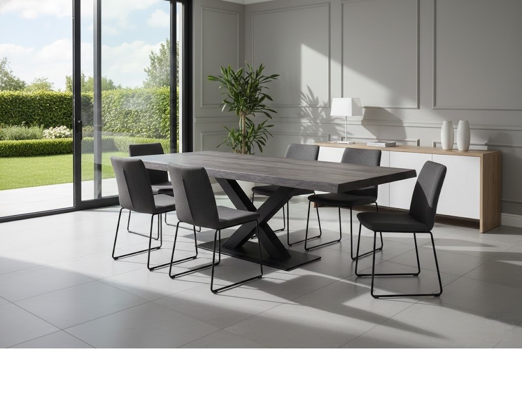 PRITI Rectangular Wooden Dining Table (Solid Wood) PRITI Rectangular Wooden Dining Table (Solid Wood)