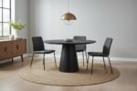 PRITI Round modern design Dining Table (Solid Wood )